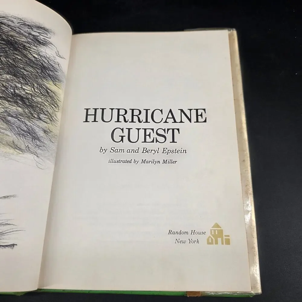 Hurricane Guest Sam & Beryl Epstein 1964 Illustrated Easy-to-Read Children's